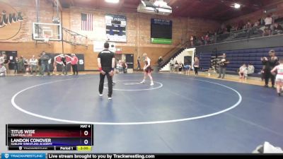 125 lbs Round 3 - Titus Wise, Team Real Life vs Landon Conover, Sublime Wrestling Academy