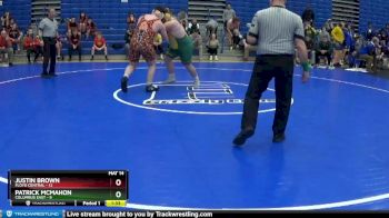 285 lbs Quarterfinals (8 Team) - Justin Brown, Floyd Central vs Patrick McMahon, Columbus East