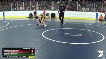 100 lbs Semifinal - Brock Lambart, Downriver WC vs Tanner Bourassa, Northern Elite Pitbulls