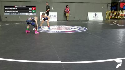 Intermediate Boys - 63 lbs Cons. Round 4 - Aaron Murphy, Nomad Wrestling Club vs Jace Jauregui, Madera Wrestling Club