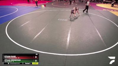 80 lbs Quarterfinals (8 Team) - Ethan Brinkman, Little Falls vs Ethan Rask, Caledonia/Houston