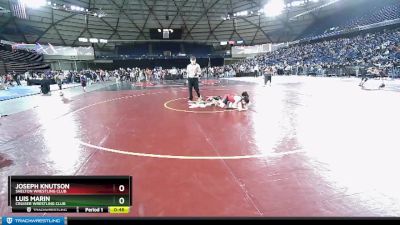 120 lbs Cons. Semi - Luis Marin, Cruiser Wrestling Club vs Joseph Knutson, Shelton Wrestling Club