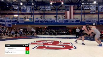 172 lbs Consi Of 8 #1 - John Gleason, Shippensburg vs Blake Weaver, Garden Spot