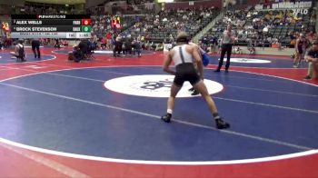 4A 138 lbs Cons. Semi - Brock Stevenson, Bauxite High School vs Alex Wells, Paris High School