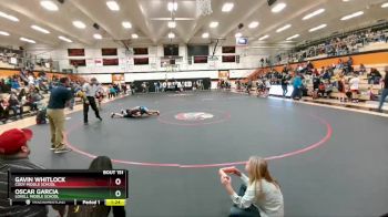 105 lbs Cons. Round 2 - Gavin Whitlock, Cody Middle School vs Oscar Garcia, Lovell Middle School