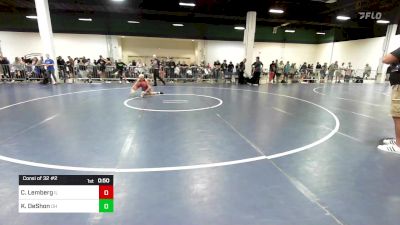 85 lbs Consi Of 32 #2 - Cole Lemberg, IL vs Kamden DeShon, OH