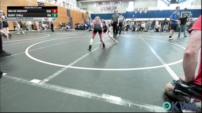 75-80 lbs Consolation - Millie Bishop, Redskins Wrestling Club vs Ruby Chill, Perry Wrestling Academy
