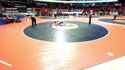 3A 113 lbs Cons. Round 3 - Rocco Hayes, Orland Park (Sandburg) vs Kaleb Pratt, Barrington