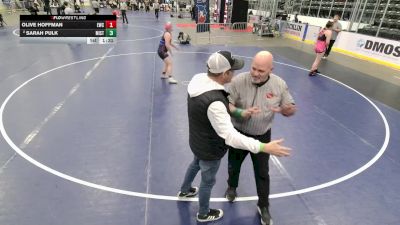 16U Girls - 170 lbs Quarters - Olive Hoffman, Eagle Wrestling Club vs Sarah Pulk, Minnesota Storm