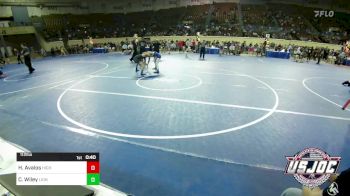 112 lbs Consi Of 8 #1 - Hunter Avalos, High Ground Wrestling vs Cash Wiley, Lions Wrestling Academy