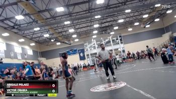 72 lbs Round 5 - Victor Obaika, Spartanburg Wrestling Academy vs Abigale Pelaez, C2X