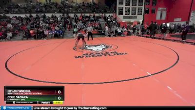 132 lbs Cons. Round 1 - Dylan Wrobel, New Lenox (LINCOLN-WAY CENTRAL) vs Cole Sadaka, EDWARDVILLE (HS)