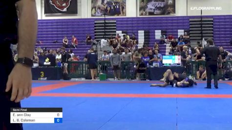 Elisabeth Ann Clay vs Lydia B. Coleman 2019 Pan IBJJF Jiu-Jitsu No-Gi Championship