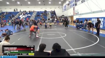 137 lbs 1st Place Match - Yanni Sanchez, Santa Ana Wrestling vs Trinity Escobar, Dog Pound