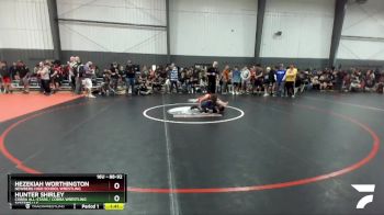 88-92 lbs Round 1 - Hezekiah Worthington, Newberg High School Wrestling vs Hunter Shirley, COBRA ALL-STARS / Cobra Wrestling Systems LLC