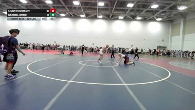 220 lbs Consi Of 16 #2 - Aiden Robinson, WV vs Gabriel Ortiz, FL