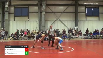 125 lbs Consolation - Leo Amabile, Southern Maine vs John Tesoriero, Western New England