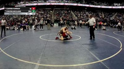 4A 126 lbs Cons. Round 2 - Carter Furman, Northwest Guilford High School vs Colton McClung, DH Conley