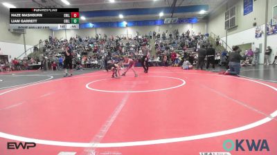 67 lbs Consolation - Haze Mashburn, Collinsville Cardinal Youth Wrestling vs Liam Garrett, Collinsville Cardinal Youth Wrestling