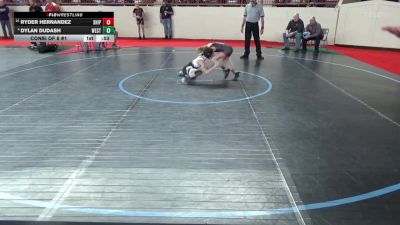 70_B lbs Consi Of 8 #1 - Ryder Hernandez, Shippensburg vs Dylan Dudash, West Middlesex