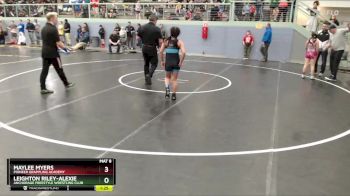 112 lbs Semifinal - Maylee Myers, Pioneer Grappling Academy vs Leighton Riley-Alexie, Anchorage Freestyle Wrestling Club