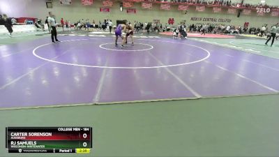 184 lbs Cons. Round 3 - Rj Samuels, Wisconsin-Whitewater vs Carter Sorenson, Augsburg