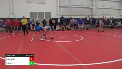 108-C lbs Semifinal - Ethan Powell, OH vs Tommy Gretz, PA
