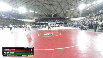 4A 157 lbs Cons. Round 1 - Chase Eaglin, South Kitsap vs Asher Heist, Lake Stevens