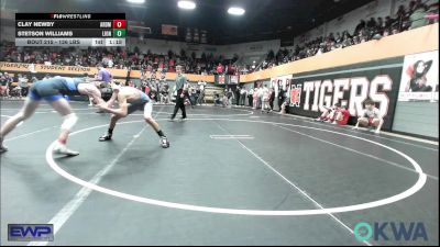 126 lbs Quarterfinal - Clay Newby, ARDMORE TAKEDOWN CLUB vs Stetson Williams, Lions Wrestling Academy