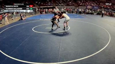 G 114 lbs Cons. Round 2 - Makayla White, Pearl River Girls vs Alannah Gallagher, Benton Girls