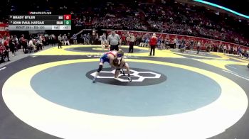 D2-120 lbs Cons. Round 1 - Brady Byler, Mar. Highland vs John Paul Hatgas, Holy Name