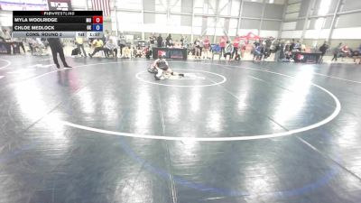 U15 Women - 50 lbs Cons. Round 2 - Myla Woolridge, MO vs Chloe Medlock, OK