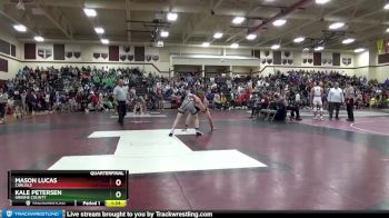 132 lbs Quarterfinal - Kale Petersen, Greene County vs Mason Lucas, Carlisle