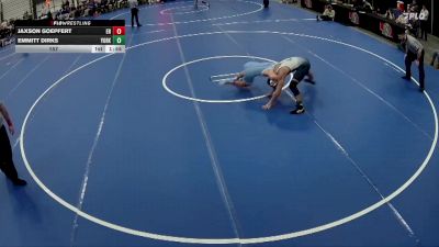 157 lbs Quarterfinals (8 Team) - Emmitt Dirks, York vs Jaxson Goepfert, Elkhorn North