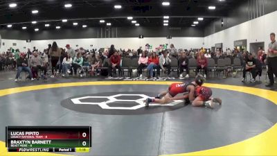 90 lbs Quarterfinals (8 Team) - Lucas Pipito, Legacy National Team vs Braxtyn Barnett, Beast Mode