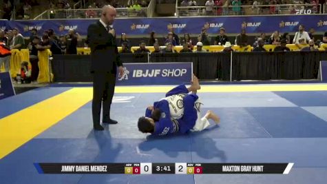 Maxton Gray Hunt vs Jimmy Daniel Mendez 2026 Pan Kids Jiu-Jitsu IBJJF Championship