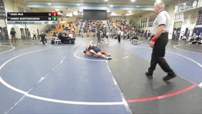113 lbs Cons. Round 2 - James Burtonduron, Santa Monica vs Joss Hua, Santiago Corona