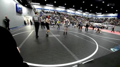 100 lbs Quarterfinal - Zebulon Harrington, Choctaw Ironman Youth Wrestling vs Izayah Brunson, Noble Takedown Club