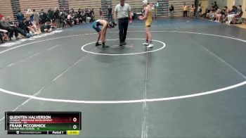 125 lbs Round 4: 10:30am Sat. - Quenten Halverson, Student Wrestling Development Program vs Frank McCormick, Palmer High School
