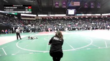 55 lbs Champ. Round 2 - Nash Hallman, MLW2 vs Liam Gray, DWC3