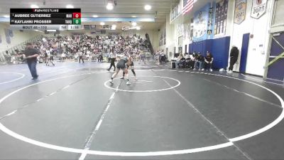 110 lbs Champ. Round 2 - Aubree Gutierrez, Marina vs Kaylahni Prosser, Tahquitz