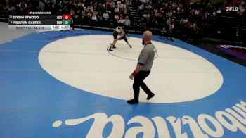 4A 113 lbs Quarterfinal - Preston Carter, Timpanogos vs Taydin Atwood, Uintah