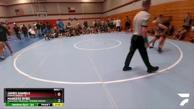 98 lbs Round 1 (8 Team) - Markess Byrd, Panhandle Regional Training Center vs James Daniels, Kansas Bronze