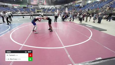 130 lbs Consi Of 16 #2 - Keegan Tackett, Norwood Mavericks vs Adrien Martinez, Sedgwick County