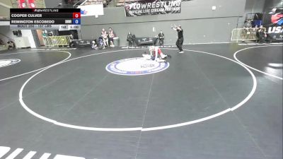 157 lbs Quarters - Cooper Culver vs Remington Escobedo, Del Norte Wrestling Inc.