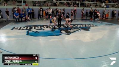 108 lbs Round 2 - Ashton Martin, Mid Valley Wrestling Club vs Torrin Mickelson, Kodiak Wrestling Club