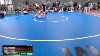 92 lbs Round 3 - Isaiah Toledo, NWWC vs Regan Yundt, Pioneer Grappling Academy