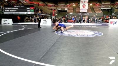 Cadet Boys Lower - 126 lbs Cons. Round 2 - Phoenix Hogan, Swamp Monsters Wrestling Club vs River Bentley, Live Oak Wrestling Club SC