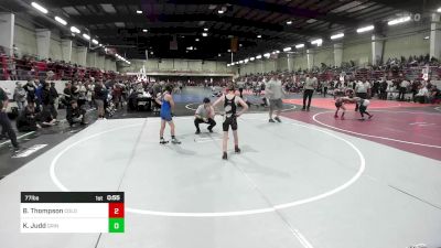 77 lbs Final - Braden Thompson, Colorado Outlaws vs Kington Judd, Grindhouse WC