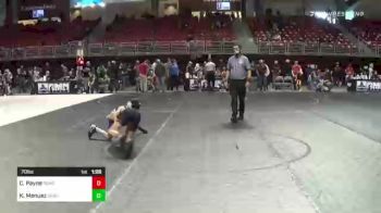 70 lbs Semifinal - Colby Payne, Pomona Elite vs Kyle Menuez, Grandview